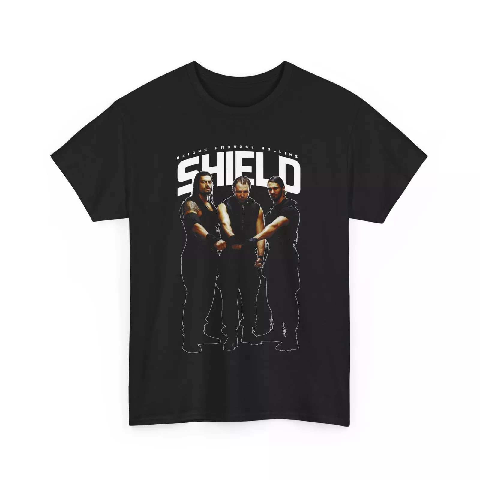 The Shield - Roman Reigns, Seth Rollins, \u0026 Dean Ambrose Wwe T-shirt
